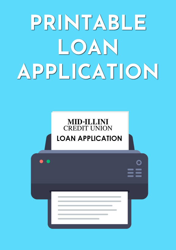 printable loan application icon 
